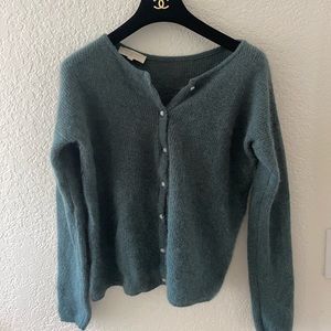 Sezane Gaspard Cardigan Sage Small
